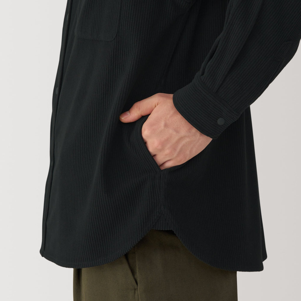 Men's Knit Corduroy Shirt Jacket