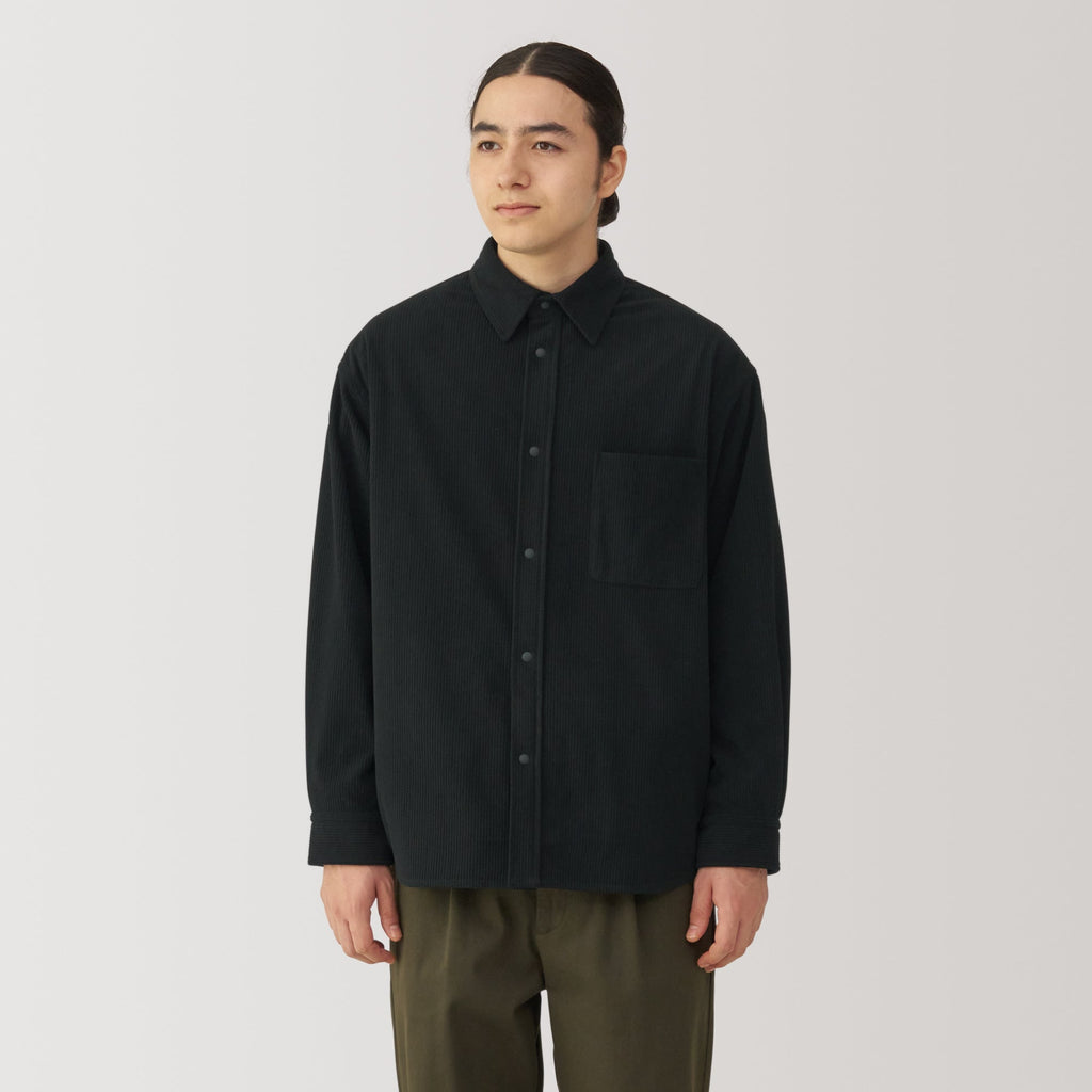Men's Knit Corduroy Shirt Jacket