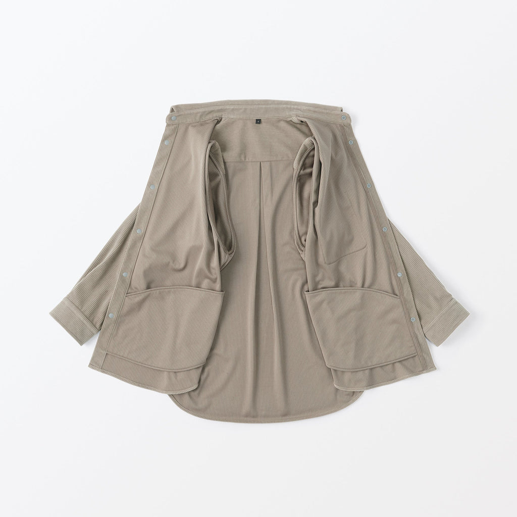 Men's Knit Corduroy Shirt Jacket