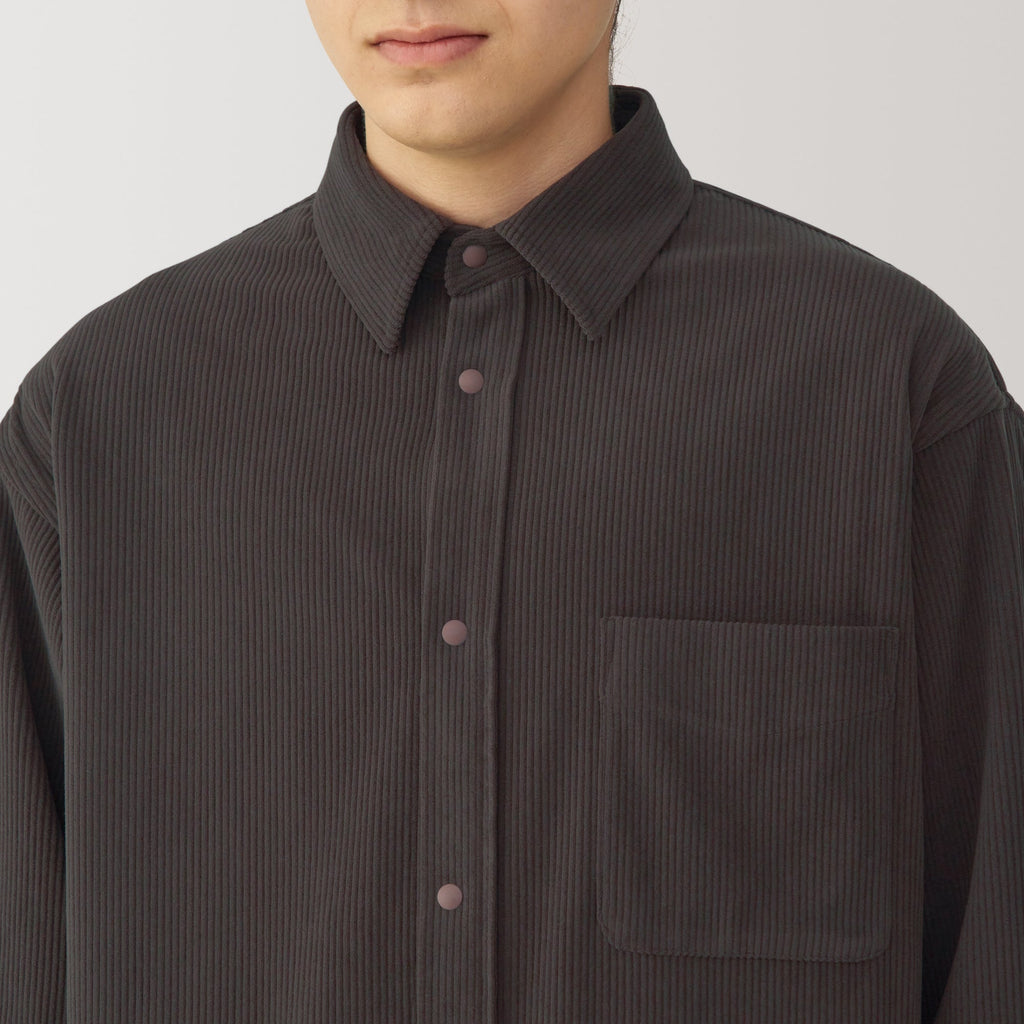 Men's Knit Corduroy Shirt Jacket