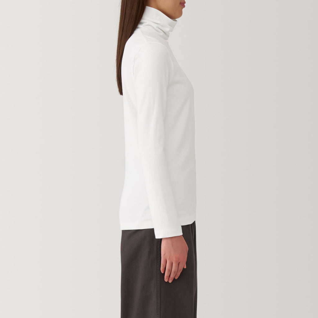 Women's Brushed Ribbed Turtleneck T-Shirt