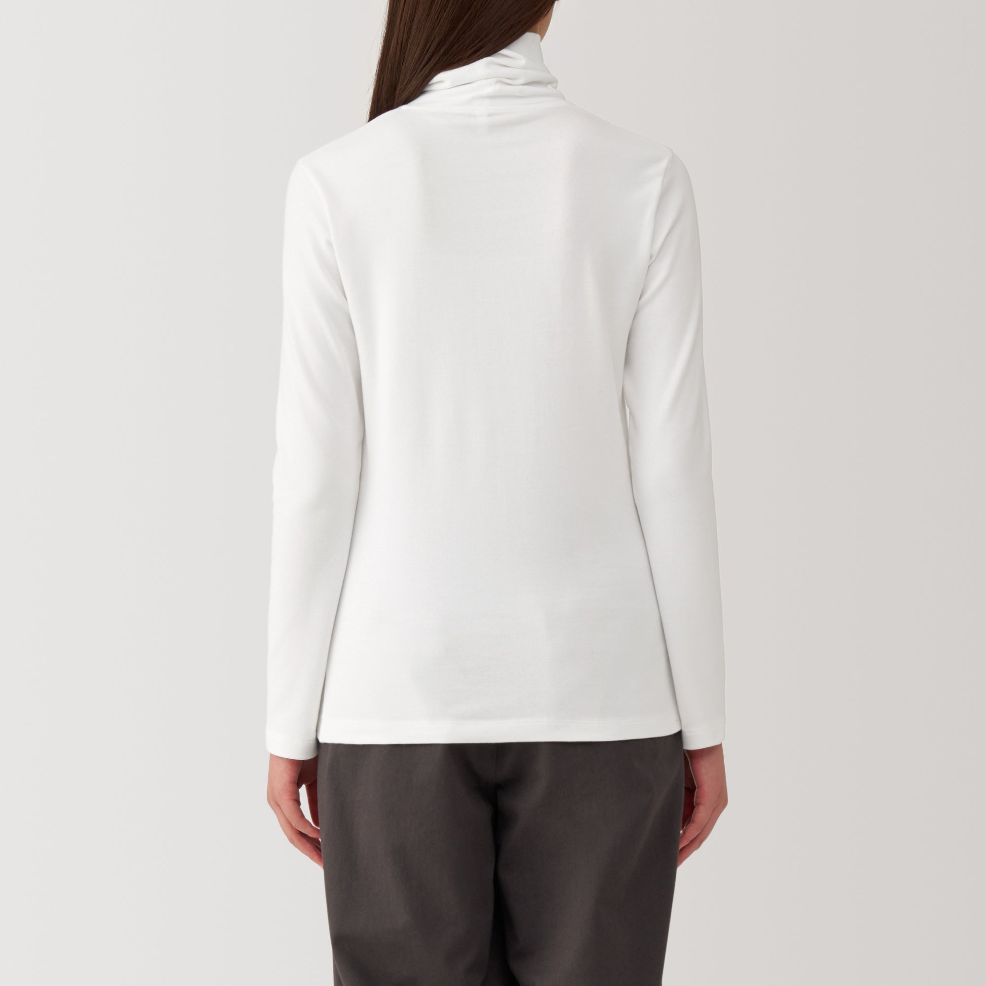Women's Brushed Ribbed Turtleneck T-Shirt