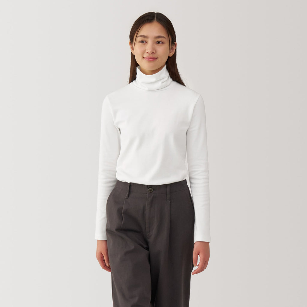 Women's Brushed Ribbed Turtleneck T-Shirt