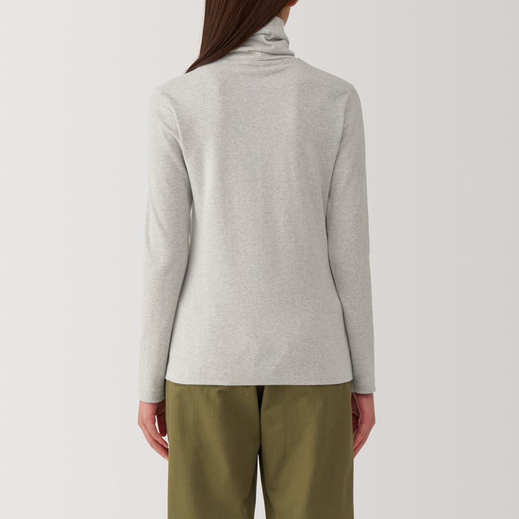 Women's Brushed Ribbed Turtleneck T-Shirt