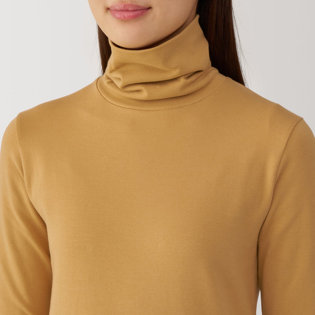 Women's Brushed Ribbed Turtleneck T-Shirt