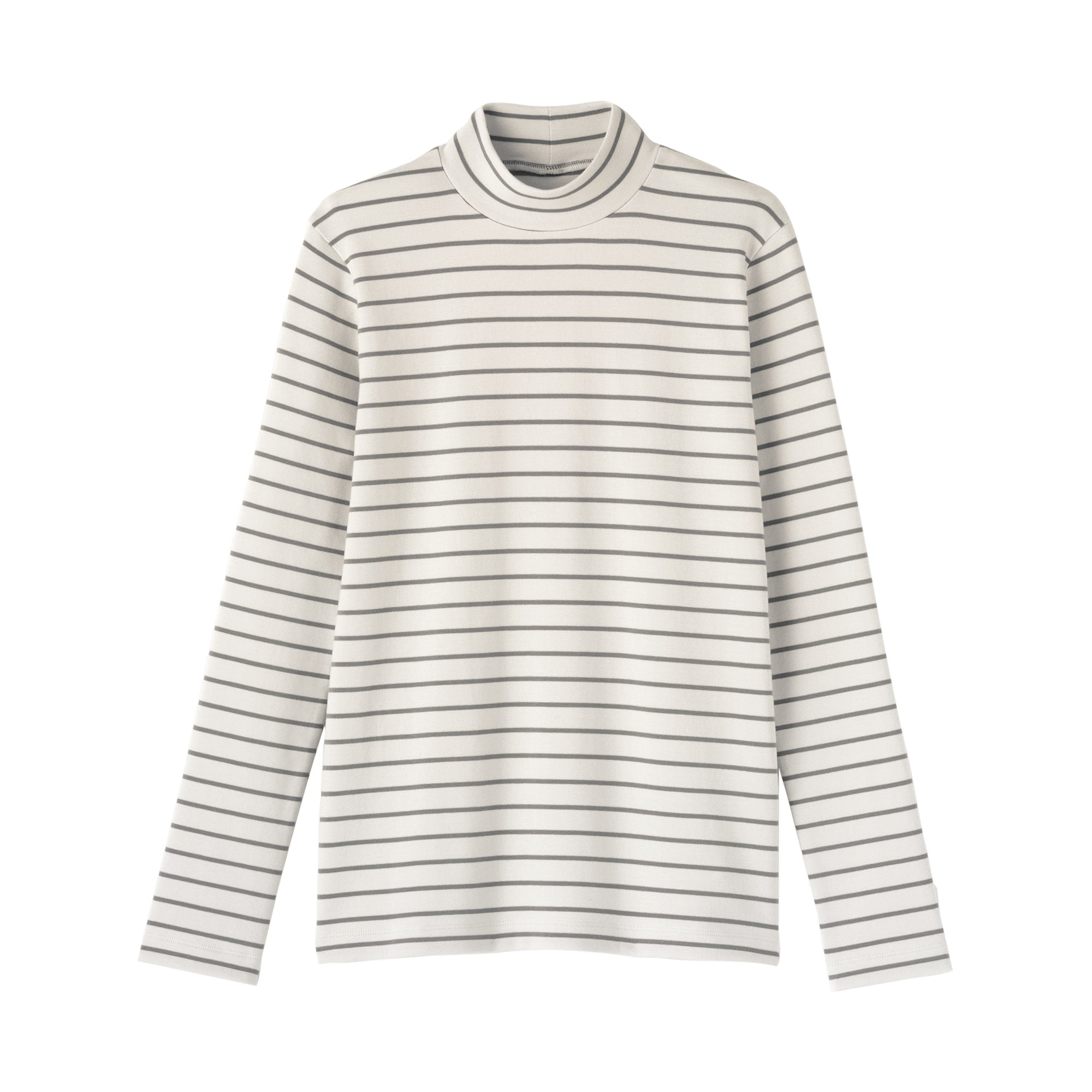 Women's Brushed Ribbed High Neck Long Sleeve T-Shirt
