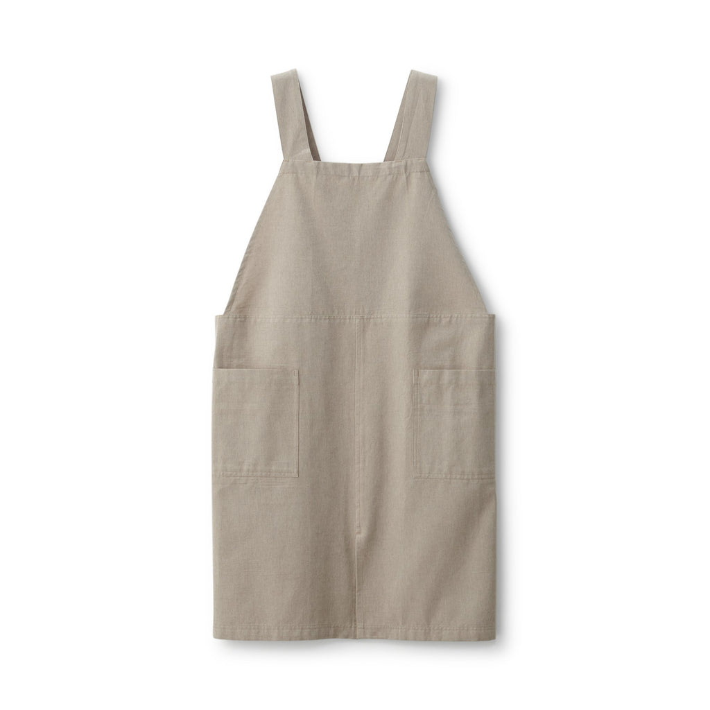 Plain Weave Cotton Shoulder Strap Apron - S-M