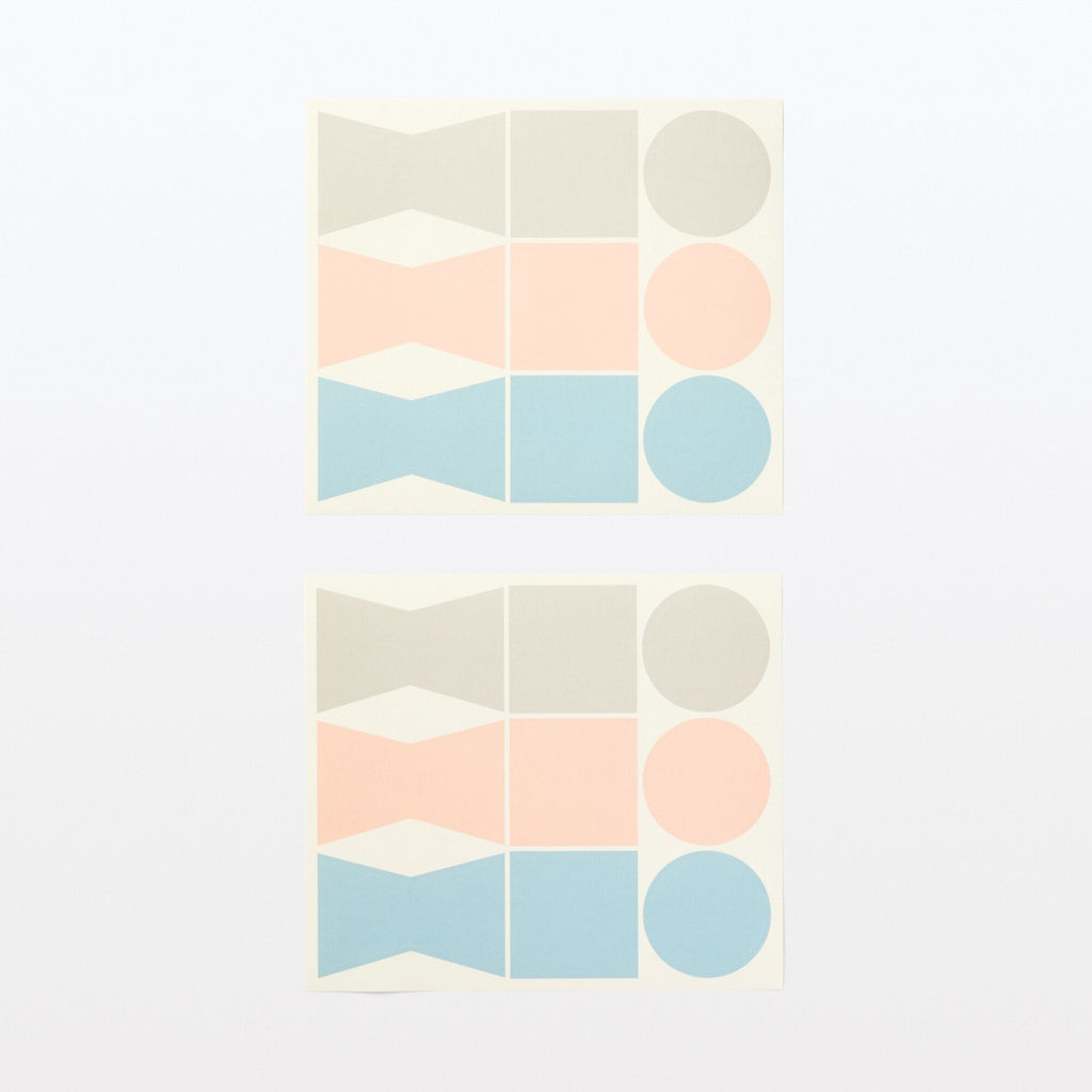 Writable Gift Stickers - Gray/Blue/Pink