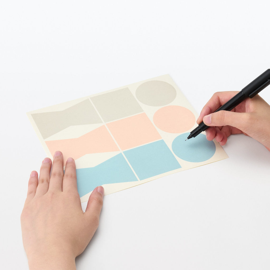 Writable Gift Stickers - Gray/Blue/Pink