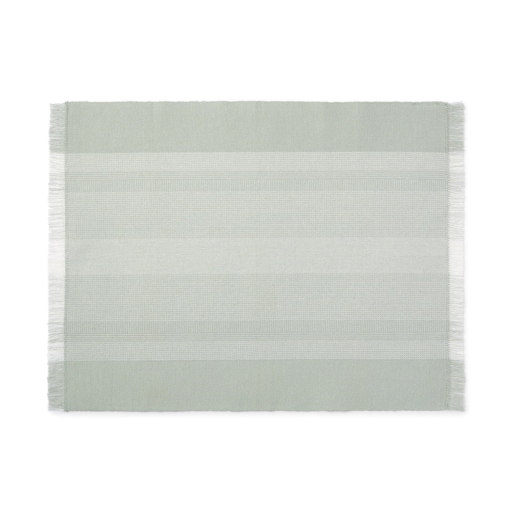 Indian Cotton Rib Placemat - Light Green