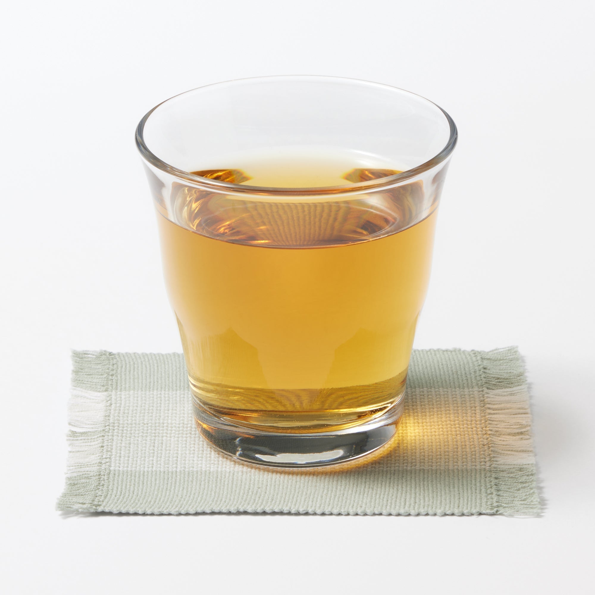 Indian Cotton Rib Coaster - Light Green