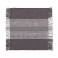 Indian Cotton Rib Coaster - Charcoal Gray