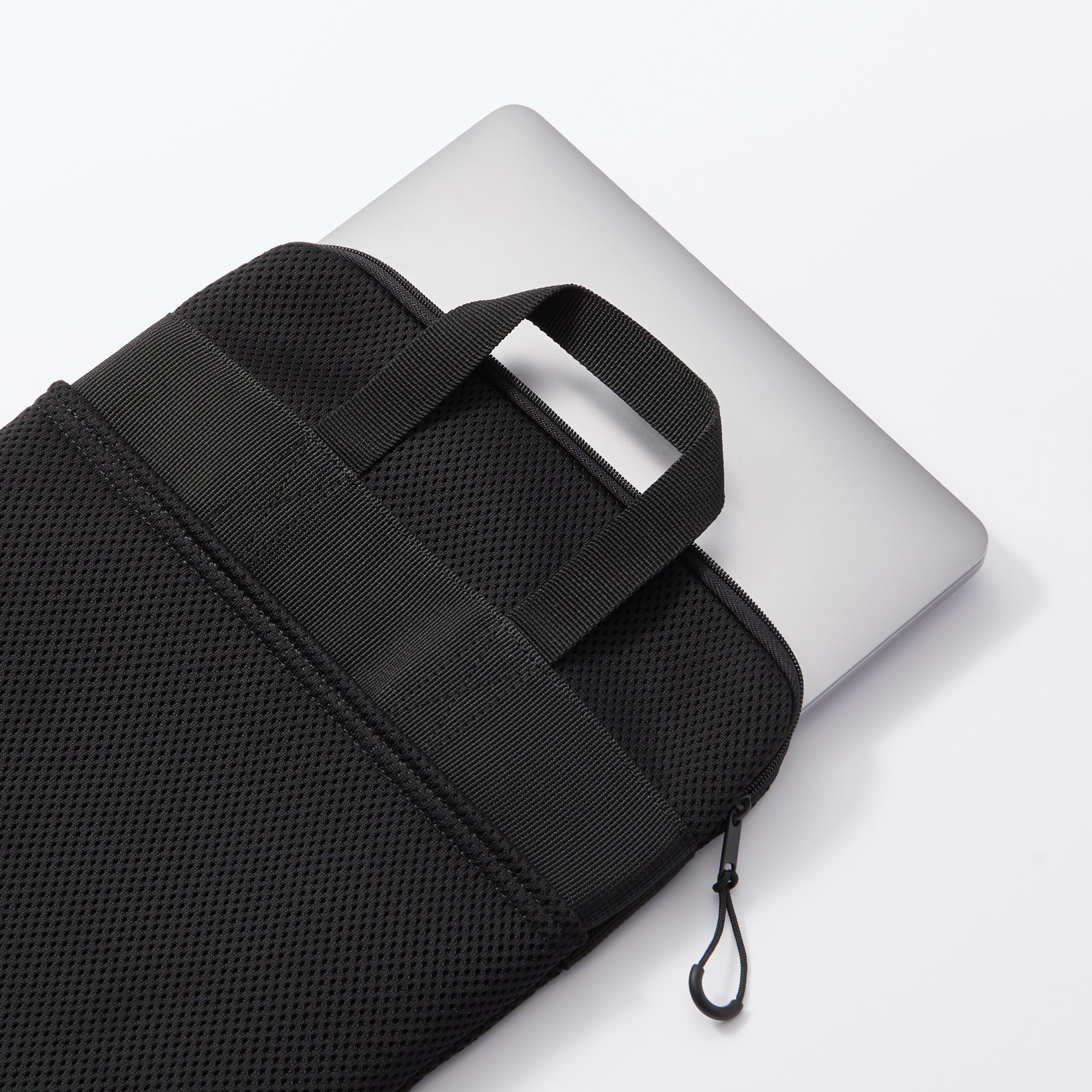 Polyester Vertical Cushioned Tablet Case - Black