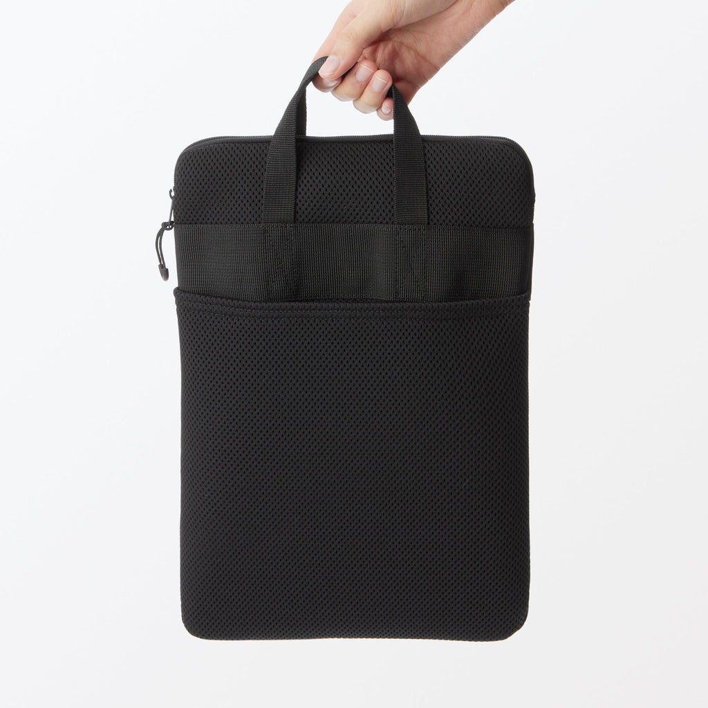 Polyester Vertical Cushioned Tablet Case - Black