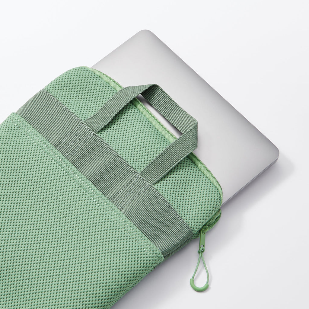 Polyester Vertical Cushioned Tablet Case - Green