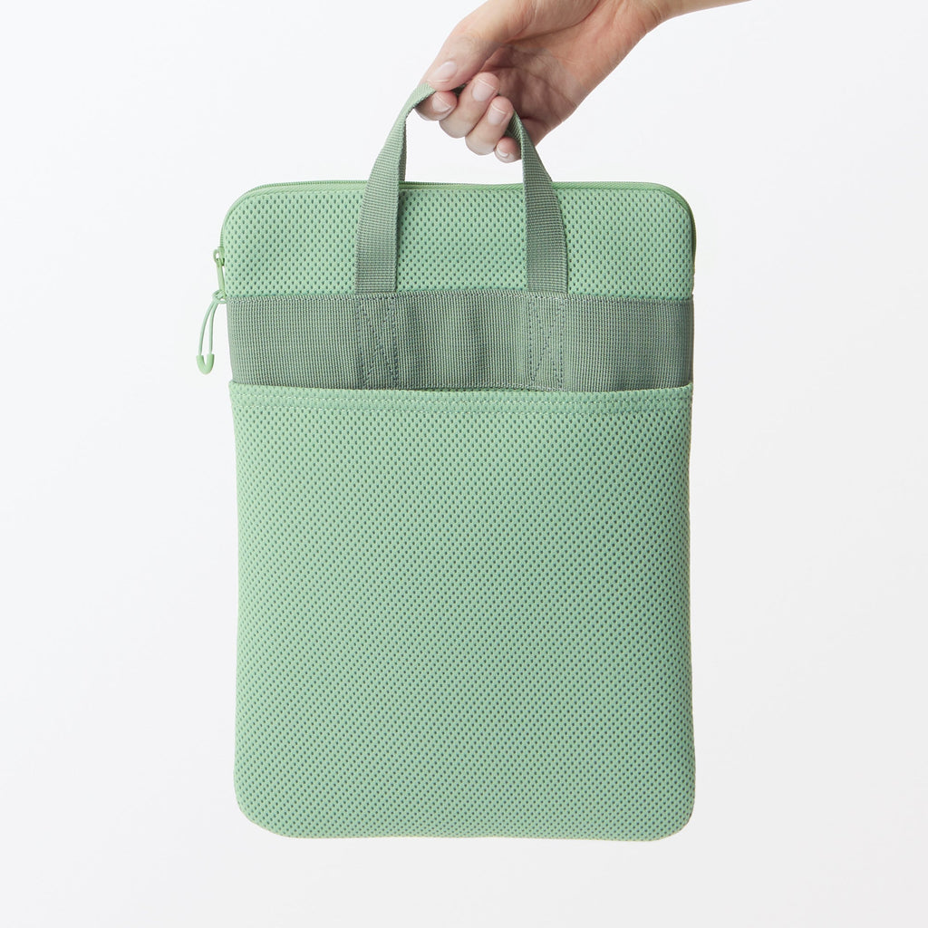 Polyester Vertical Cushioned Tablet Case - Green