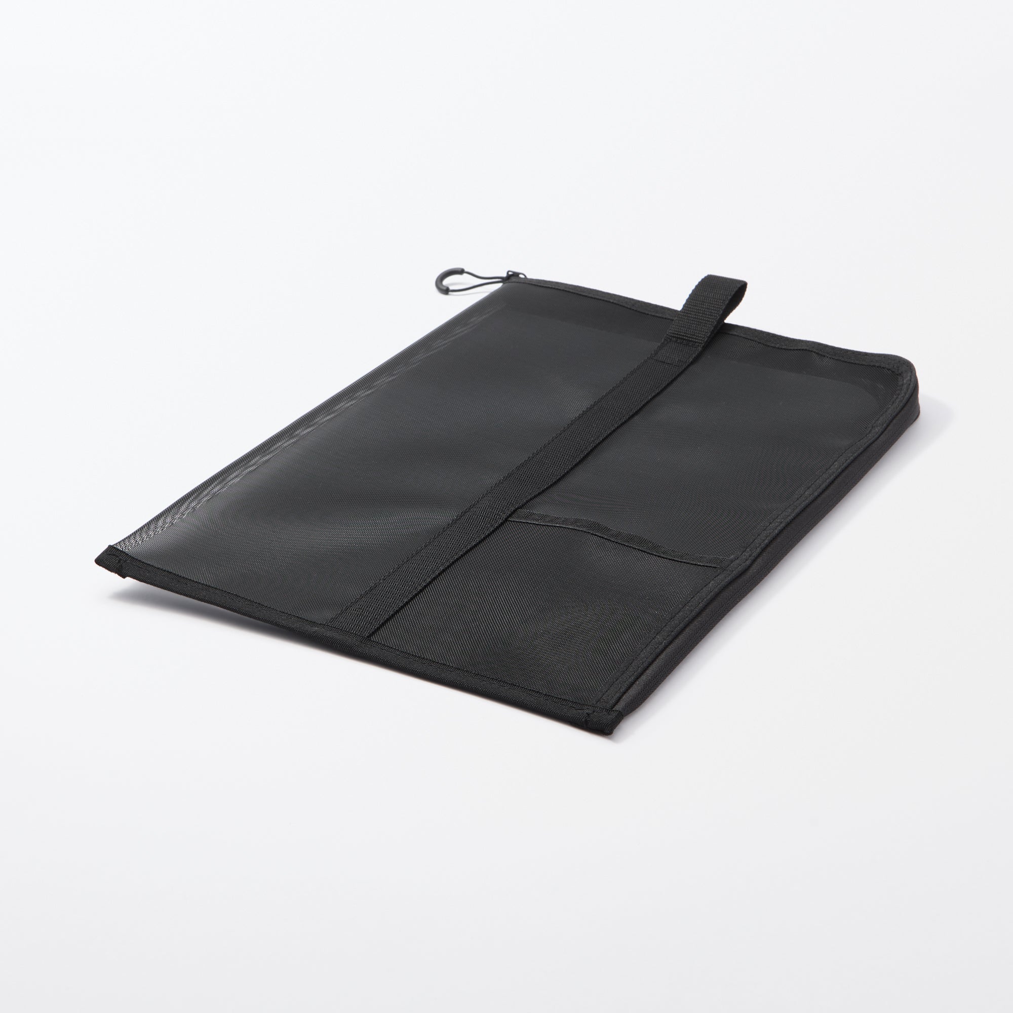 Nylon Mesh Vertical Document Case - Black