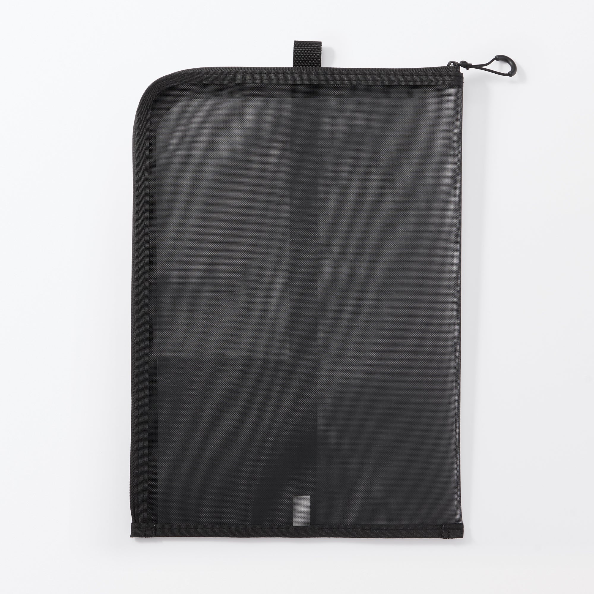 Nylon Mesh Vertical Document Case - Black