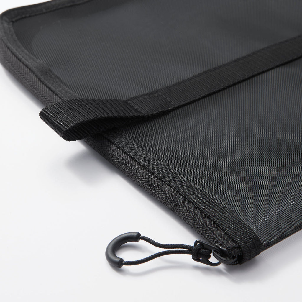 Nylon Mesh Vertical Document Case - Black