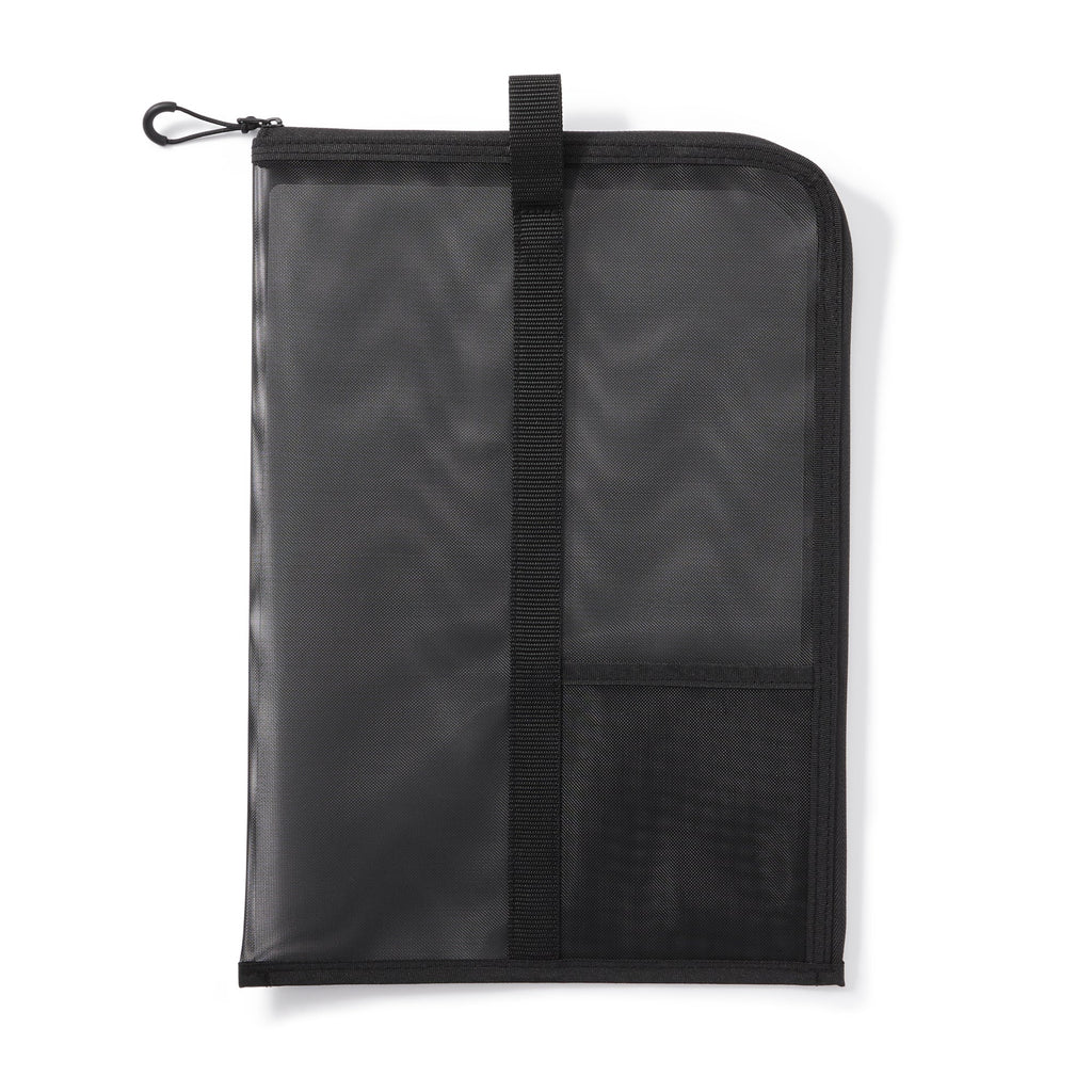Nylon Mesh Vertical Document Case - Black