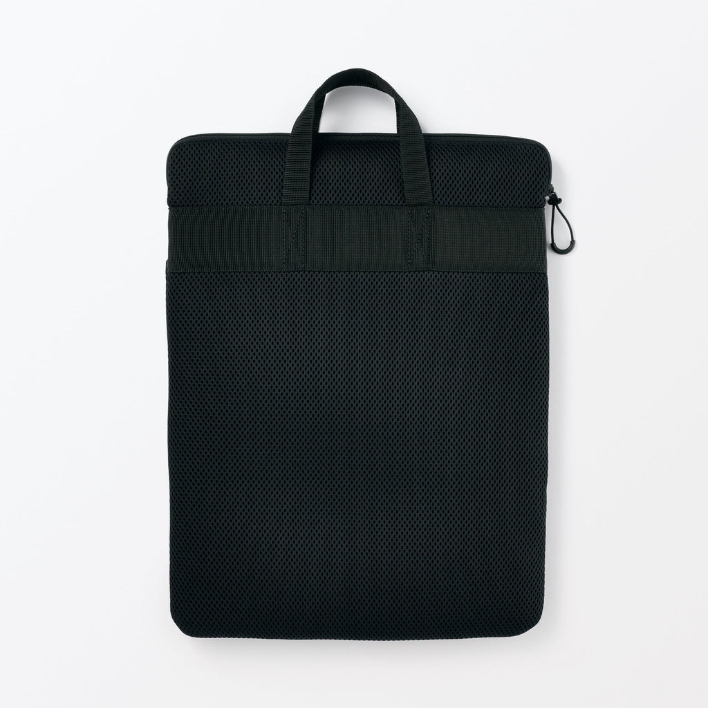 Polyester Vertical Cushioned Laptop Case - Black