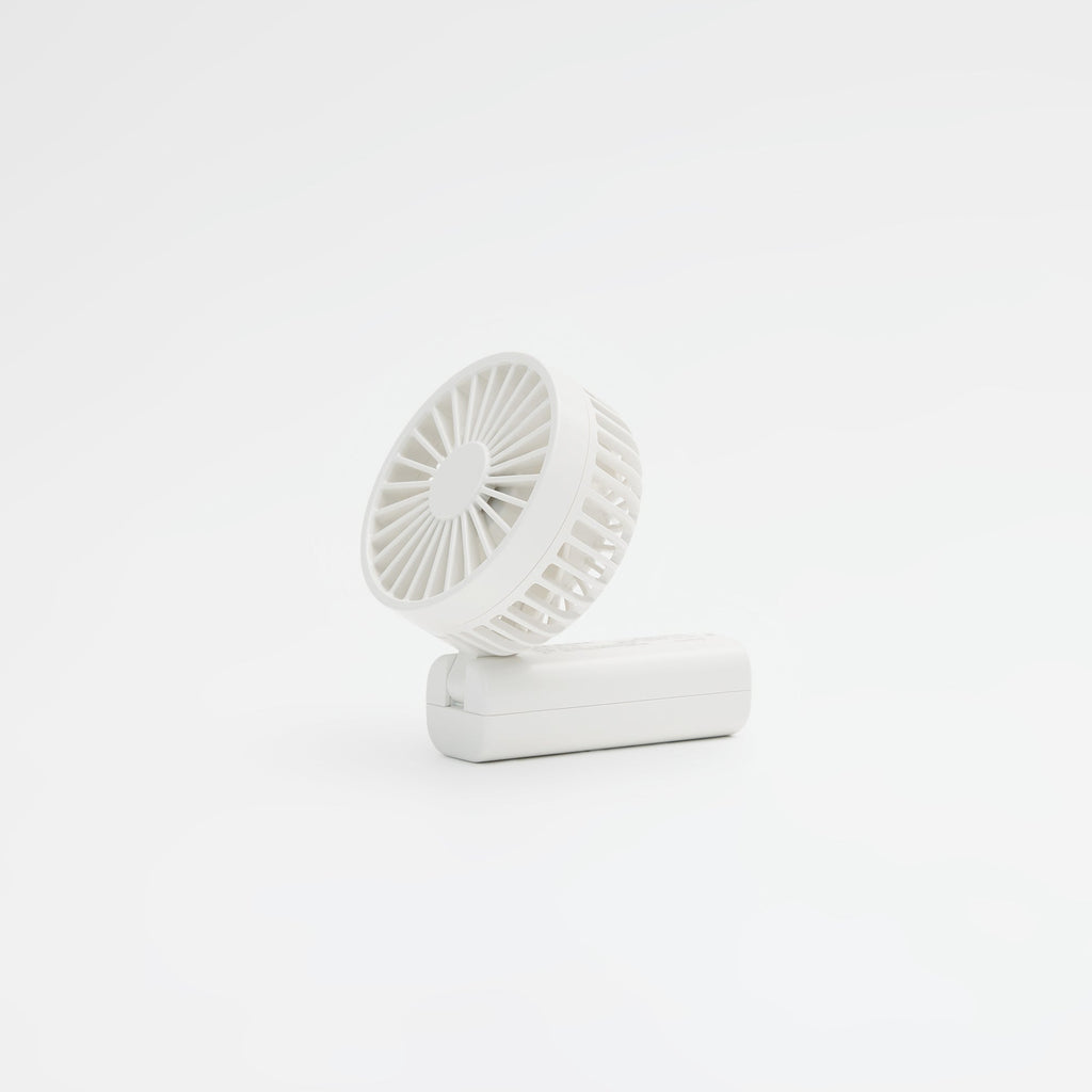 Rechargeable Compact Handheld Fan - White