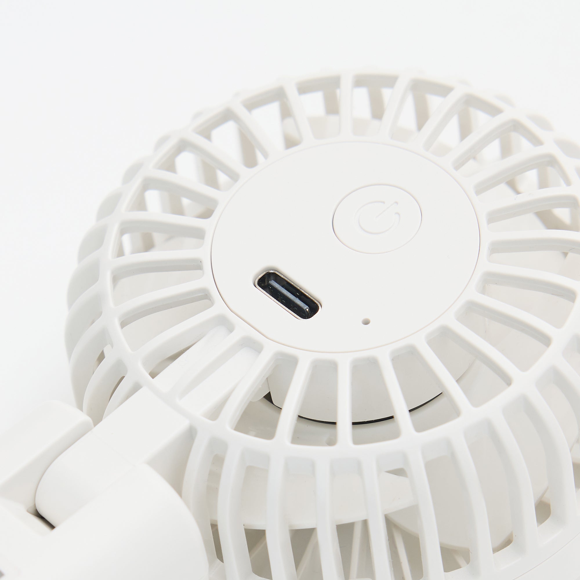Rechargeable Compact Handheld Fan - White