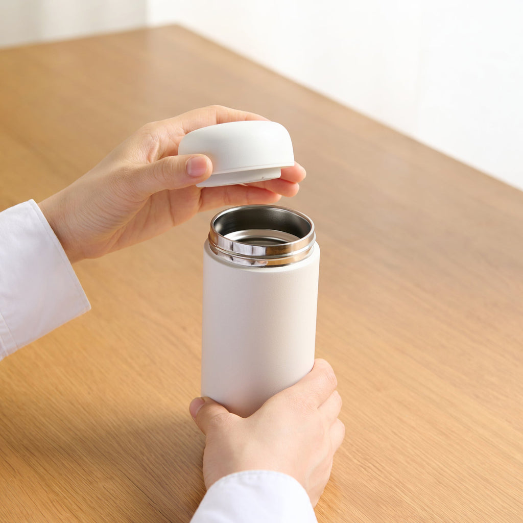 Stainless Steel Bottle - White 10.8 fl oz