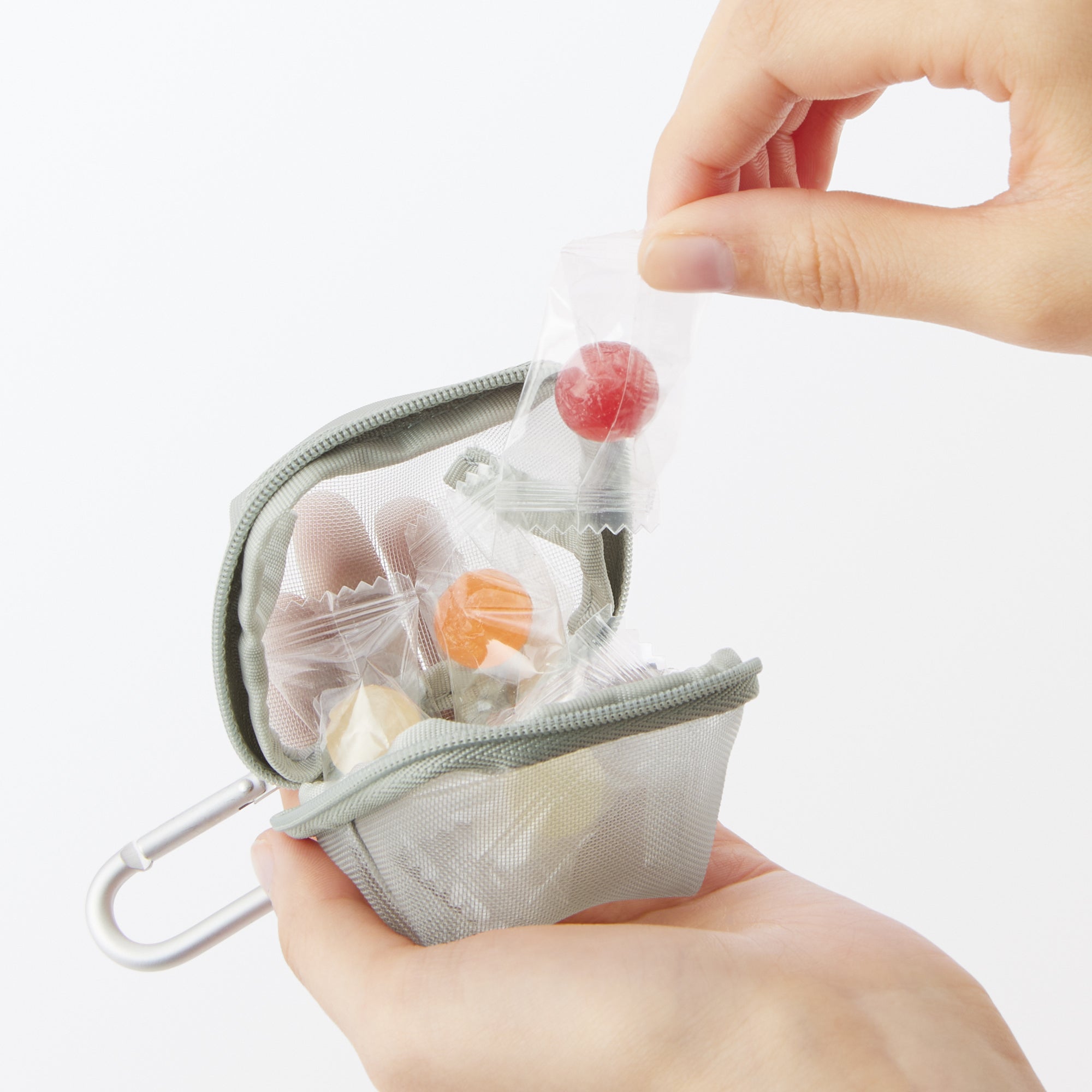 Nylon Mesh Compact Pouch