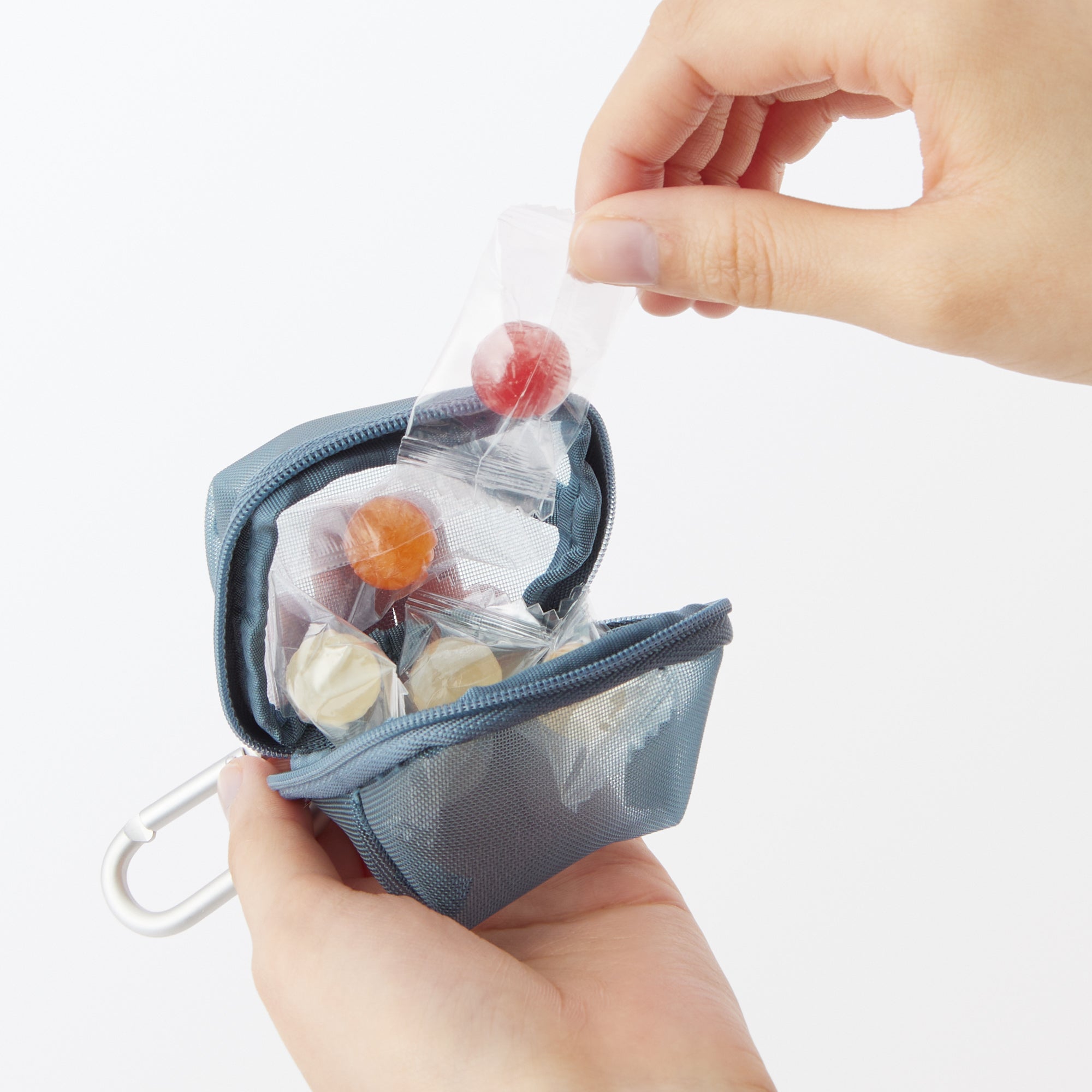 Nylon Mesh Compact Pouch