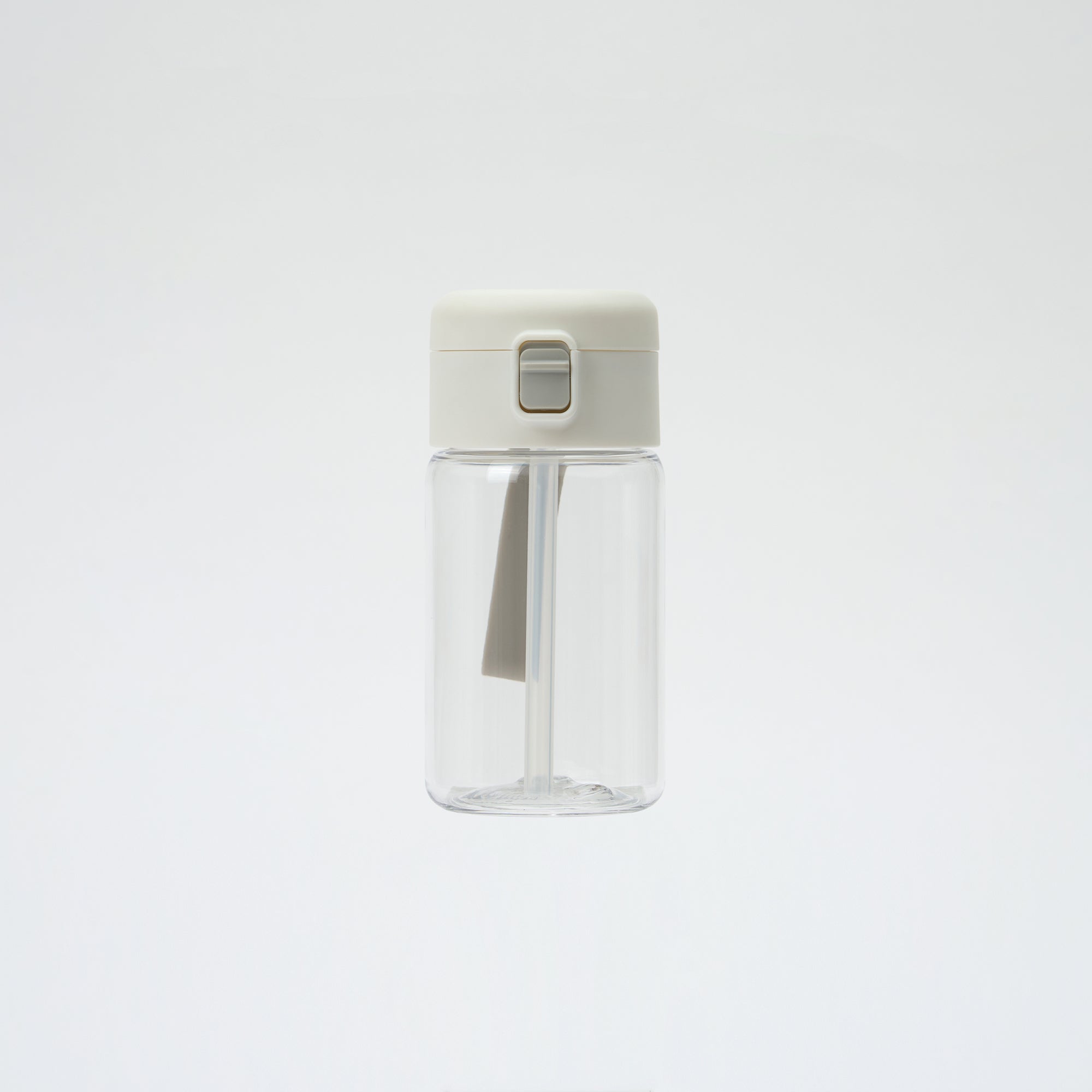 Clear Water Bottle with Straw 11.8 fl oz