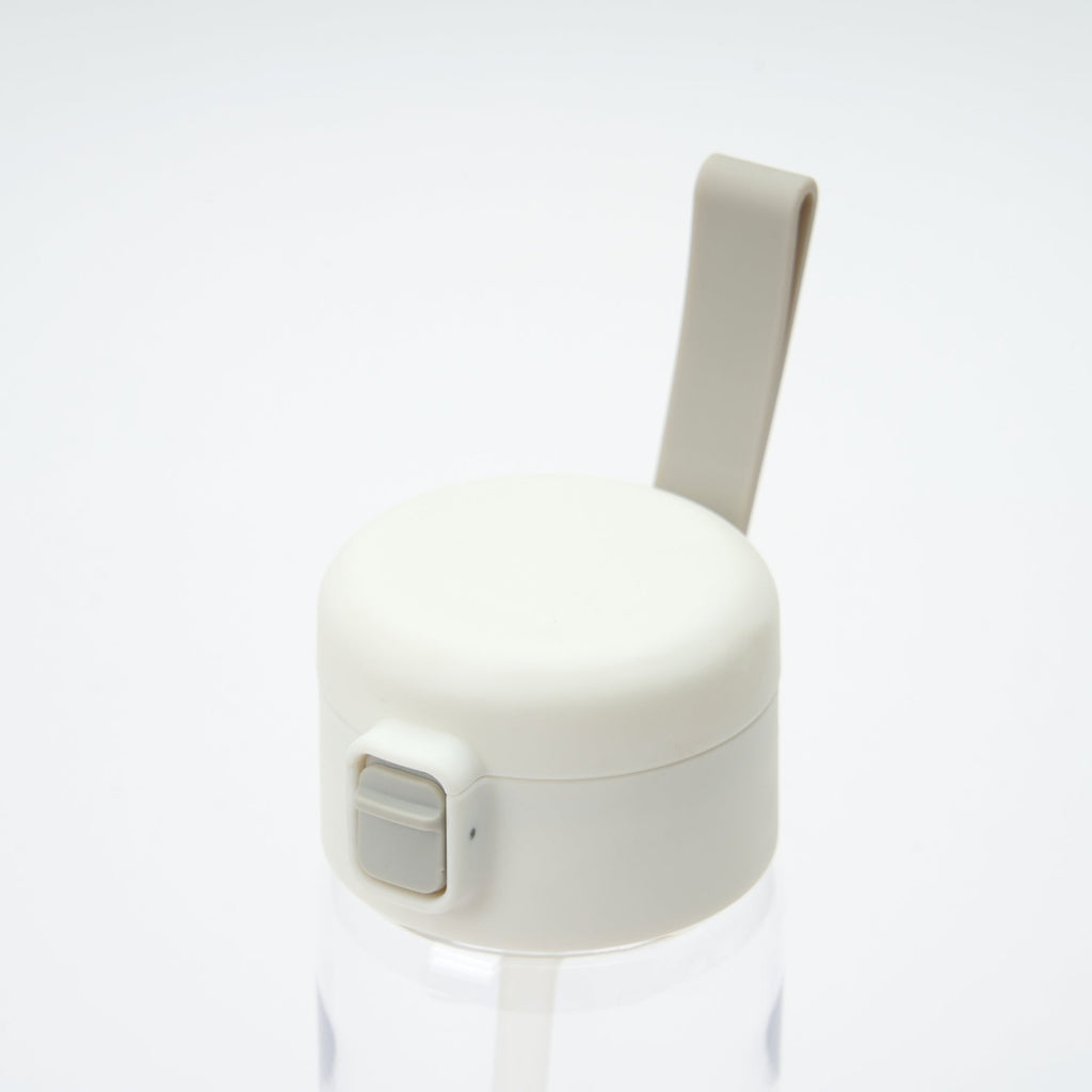 Clear Water Bottle with Straw 11.8 fl oz