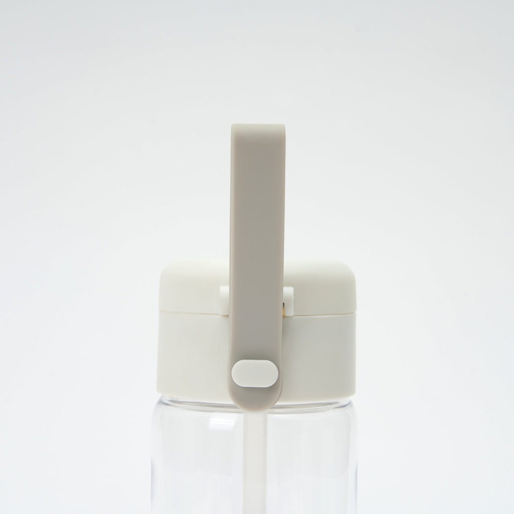 Clear Water Bottle with Straw 11.8 fl oz