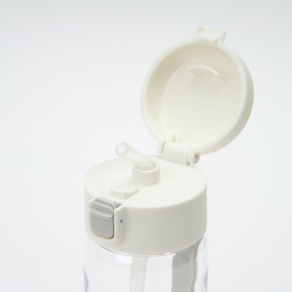 Clear Water Bottle with Straw 11.8 fl oz