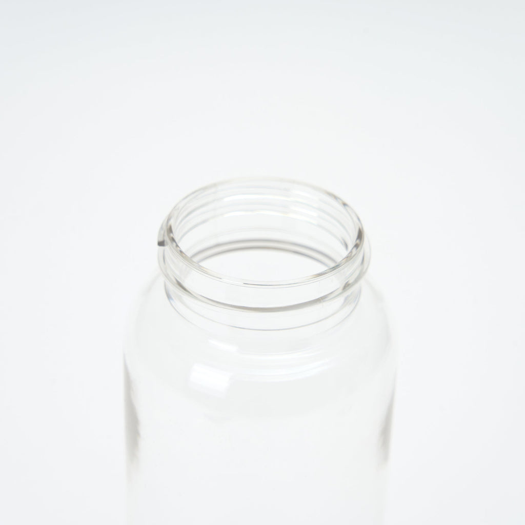 Clear Water Bottle with Straw 11.8 fl oz