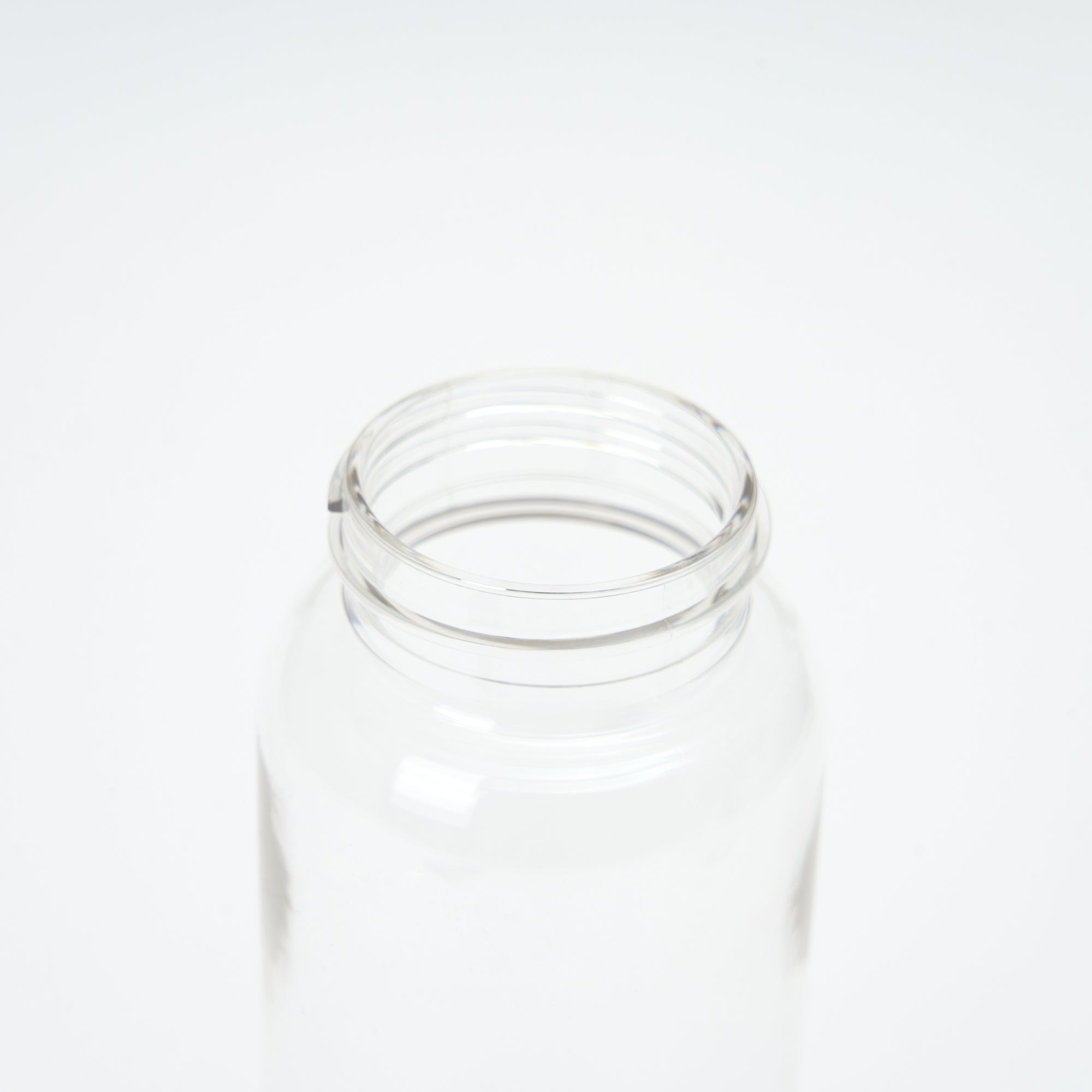 Clear Water Bottle with Straw 11.8 fl oz