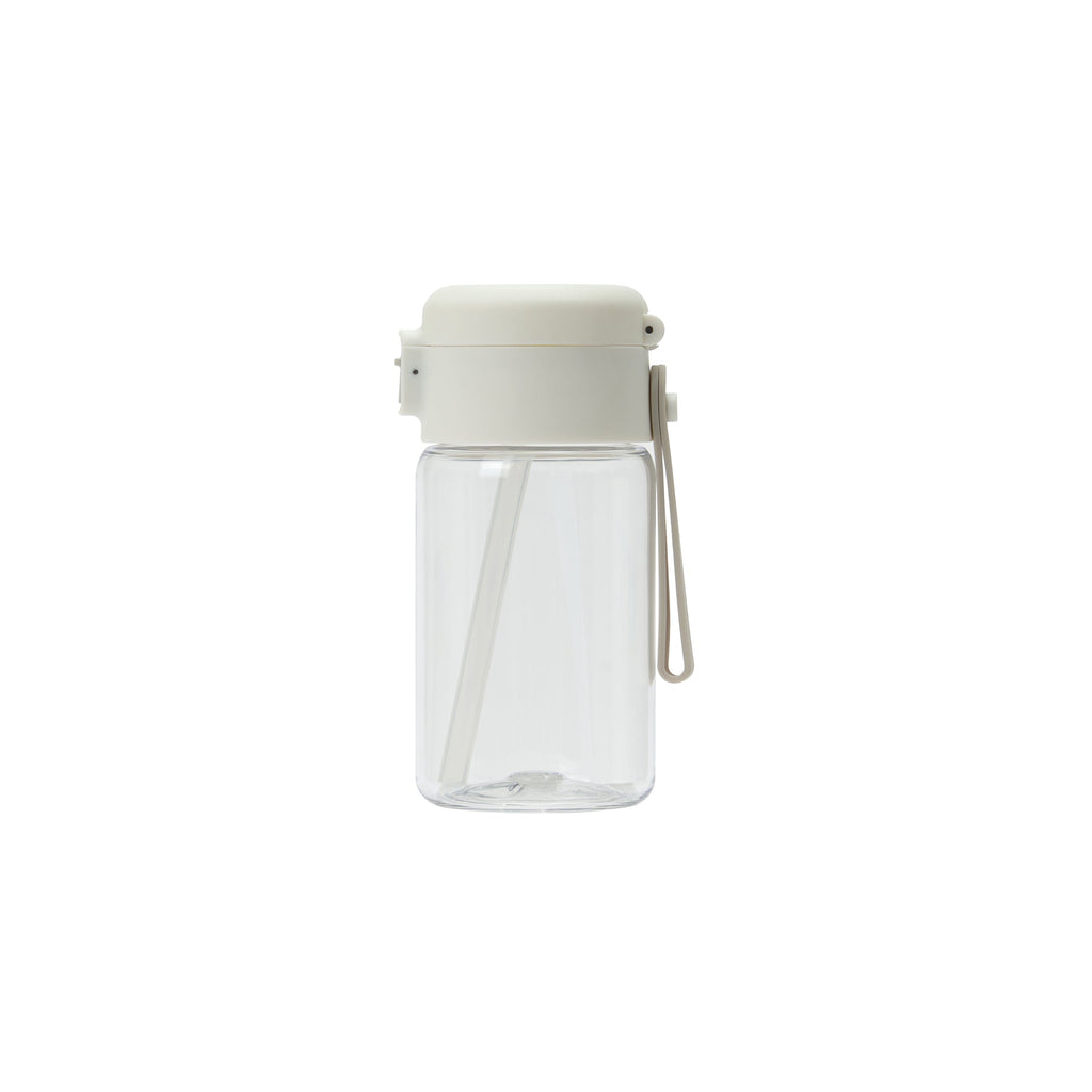 Clear Water Bottle with Straw 11.8 fl oz