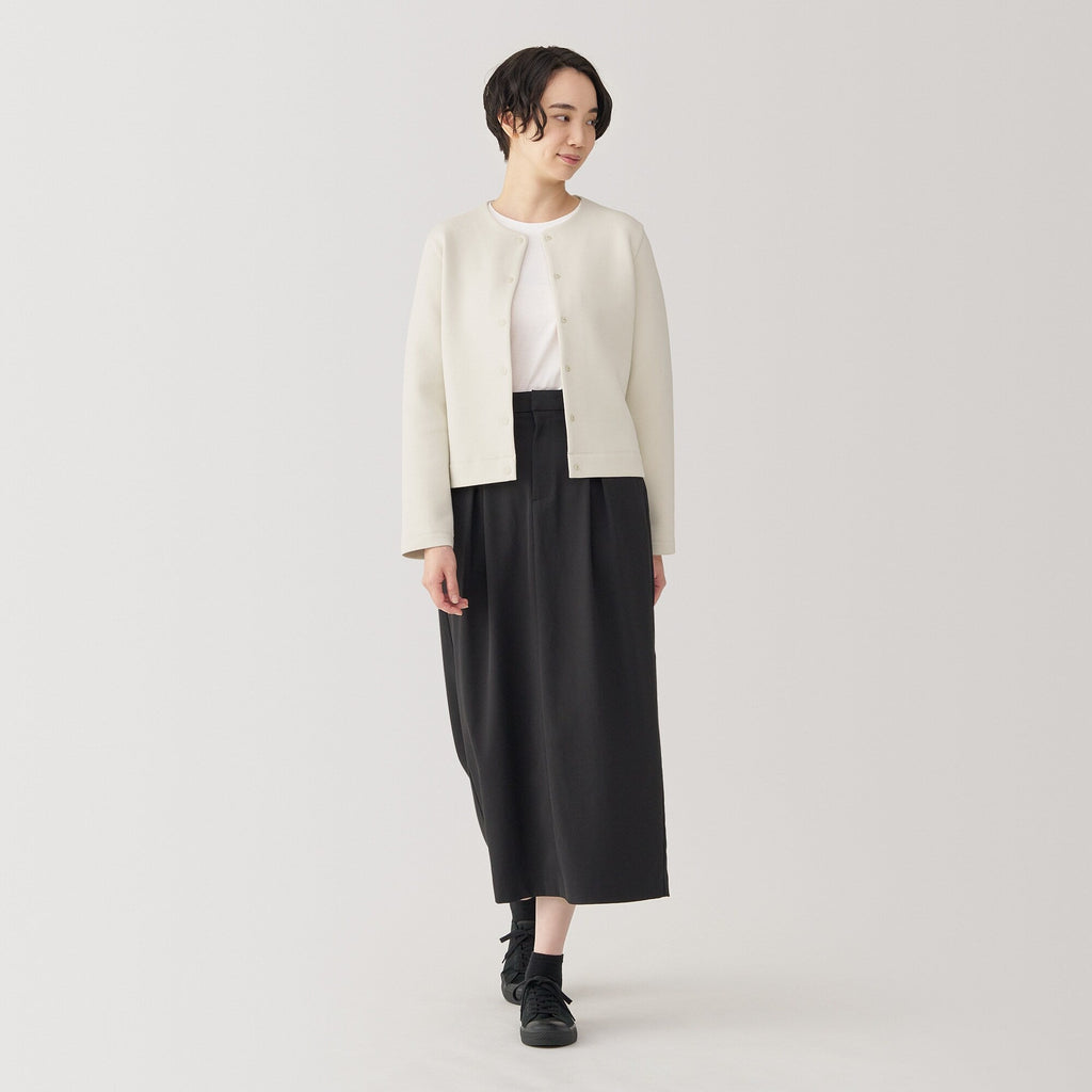 Women's Double Knitted Sweatshirt Cardigan