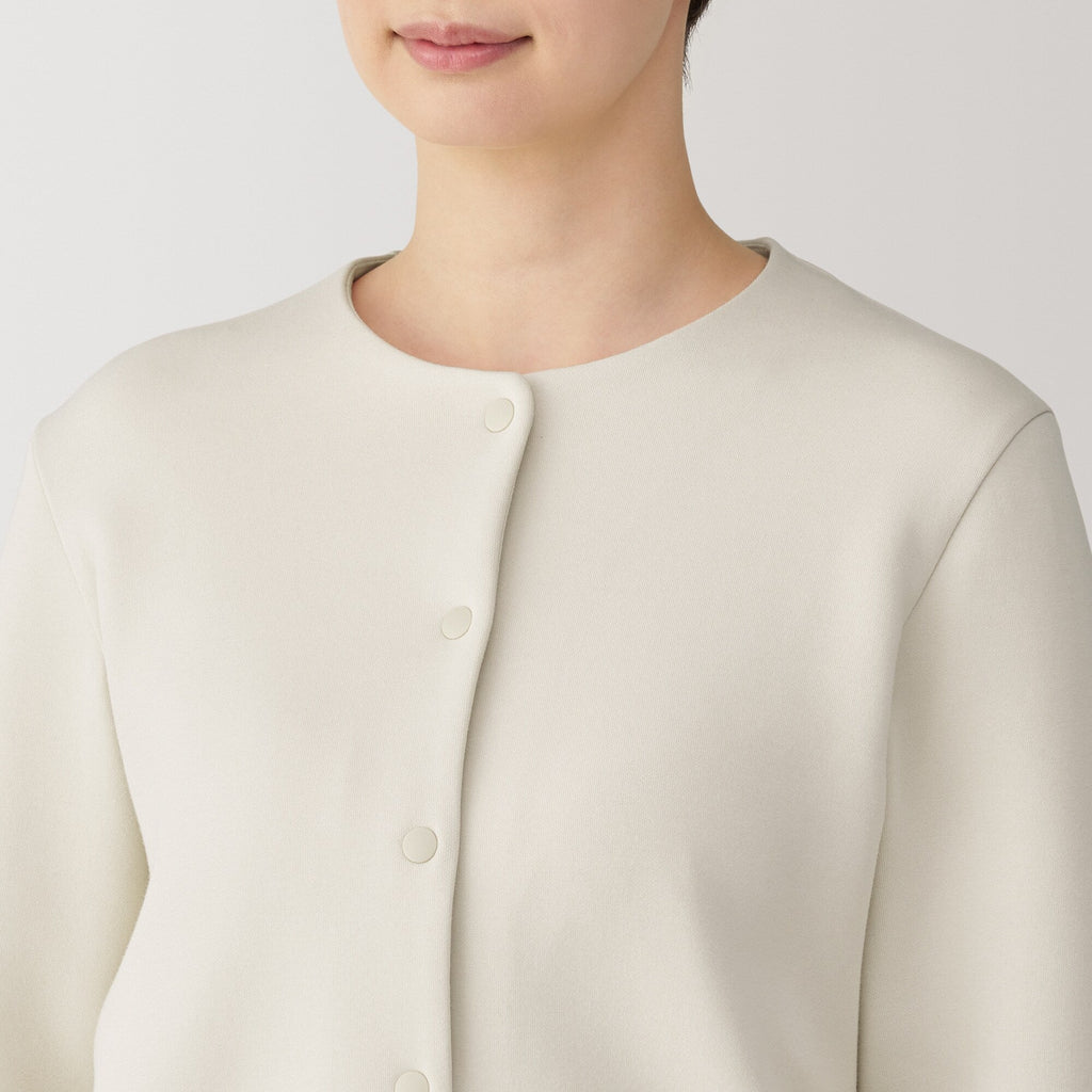 Women's Double Knitted Sweatshirt Cardigan