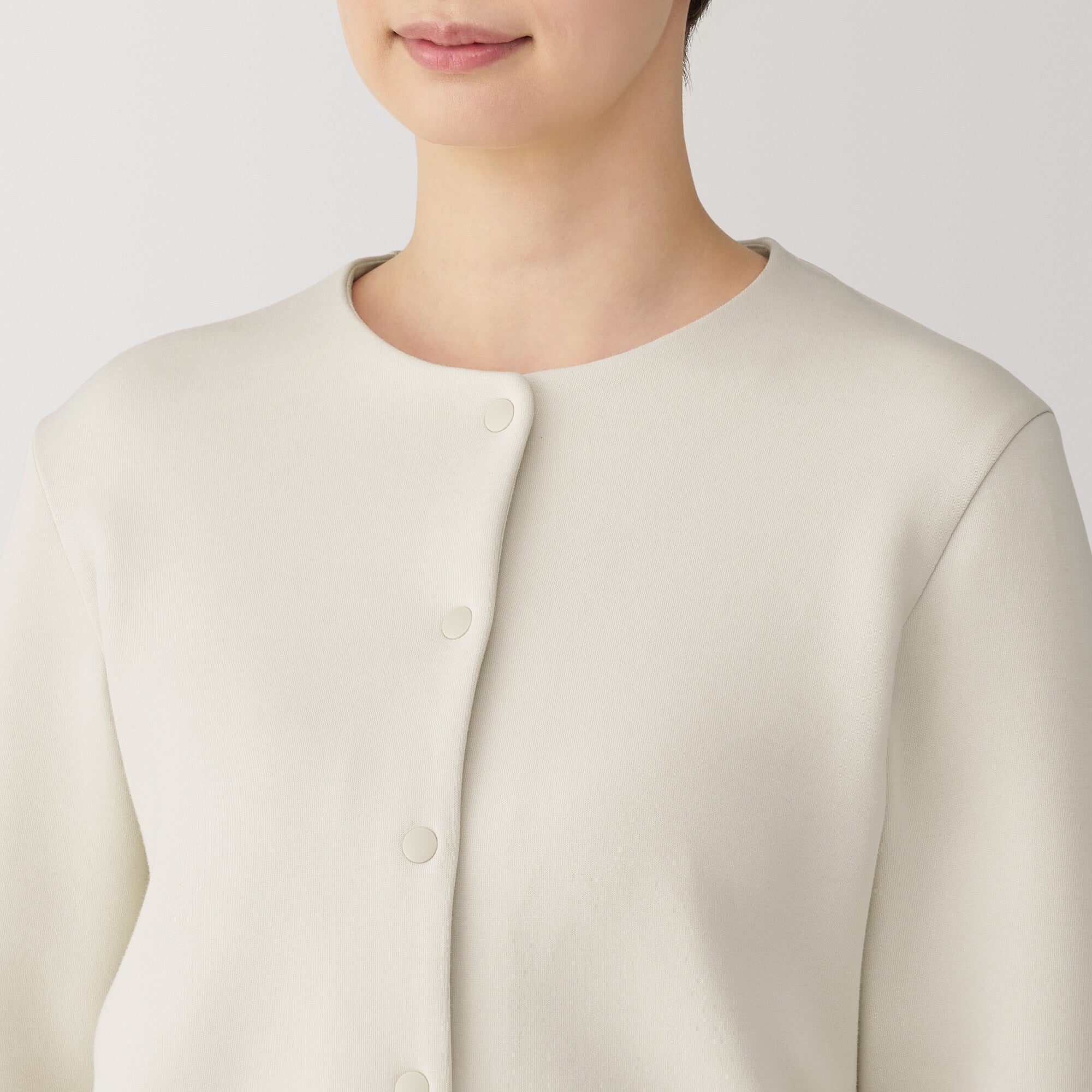 Women's Double Knitted Sweatshirt Cardigan