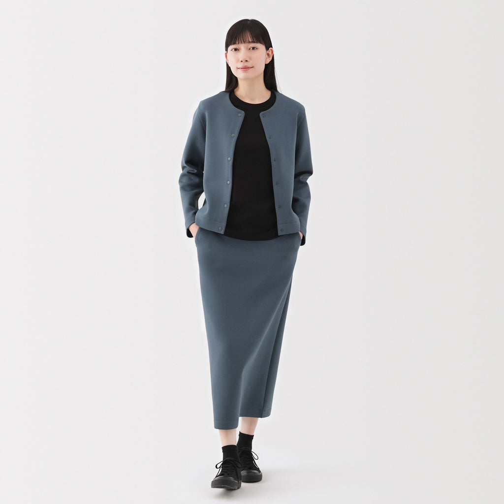 Women's Double Knitted Sweatshirt Cardigan