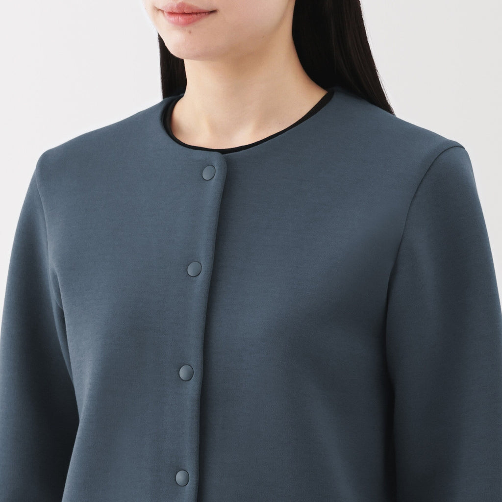 Women's Double Knitted Sweatshirt Cardigan