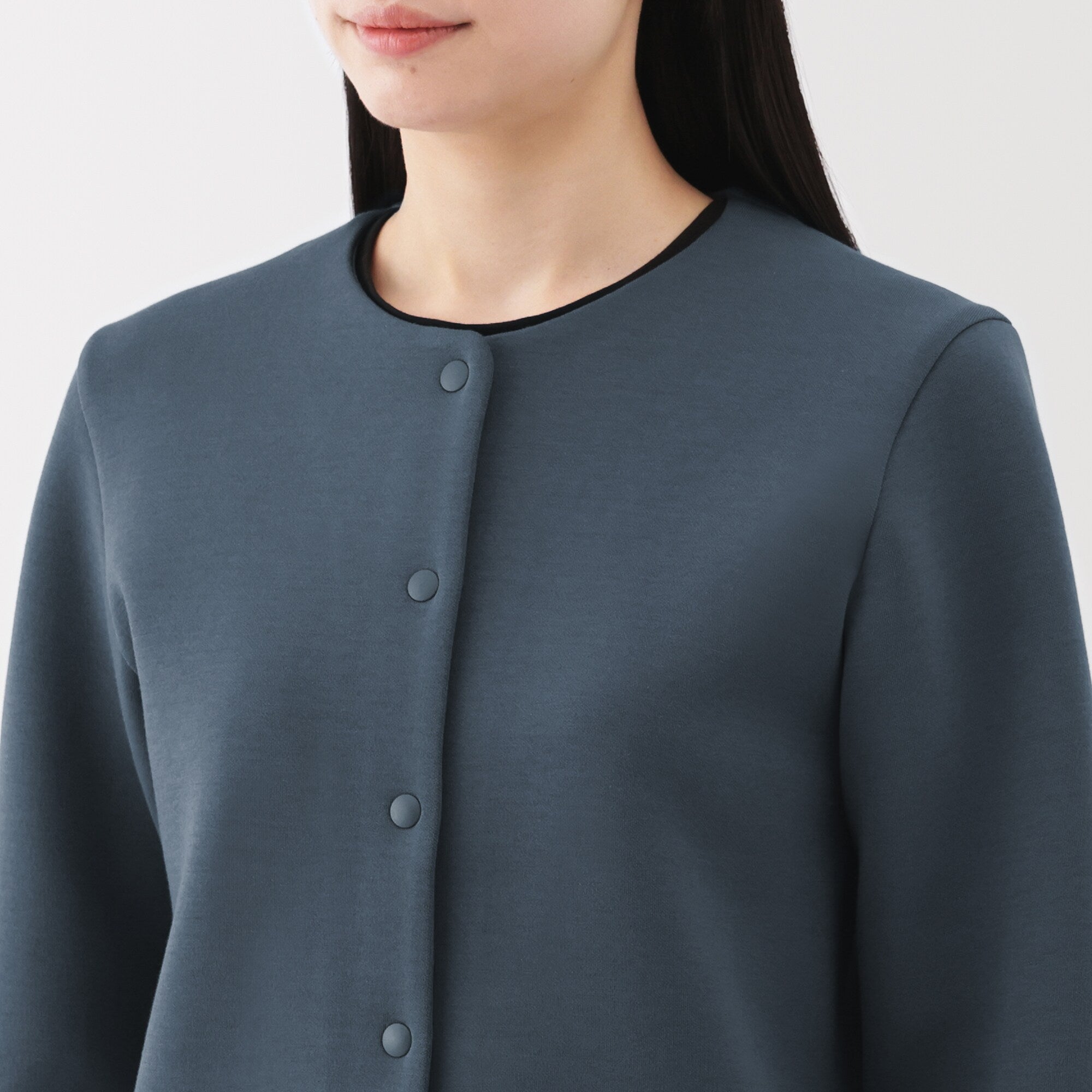 Women's Double Knitted Sweatshirt Cardigan