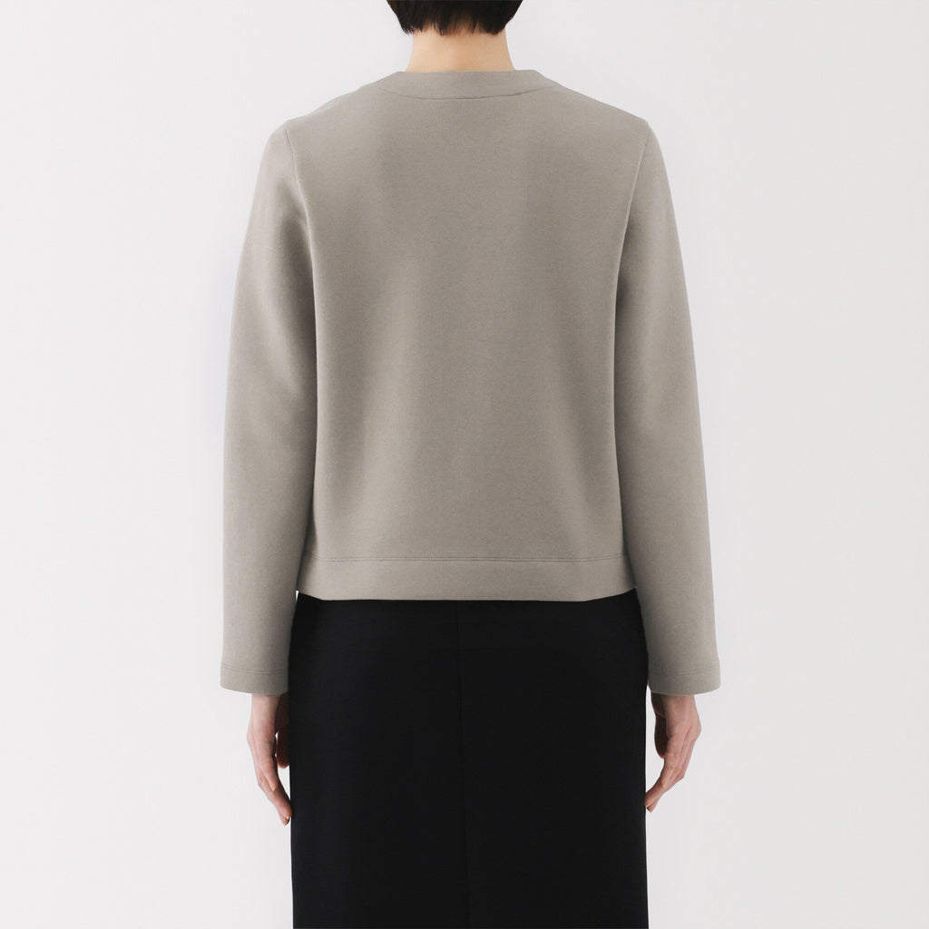 Women's Double Knitted Sweatshirt Cardigan