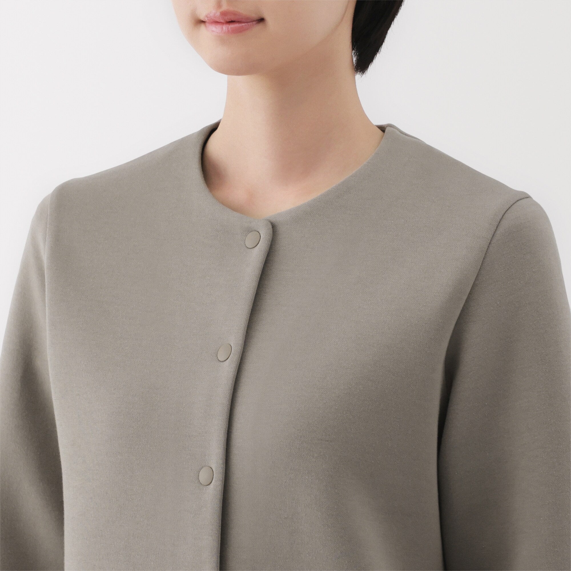 Women's Double Knitted Sweatshirt Cardigan