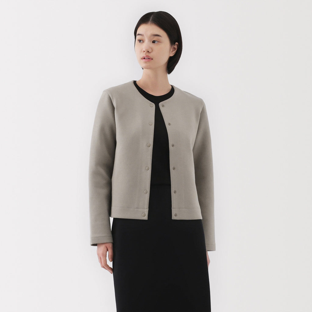 Women's Double Knitted Sweatshirt Cardigan