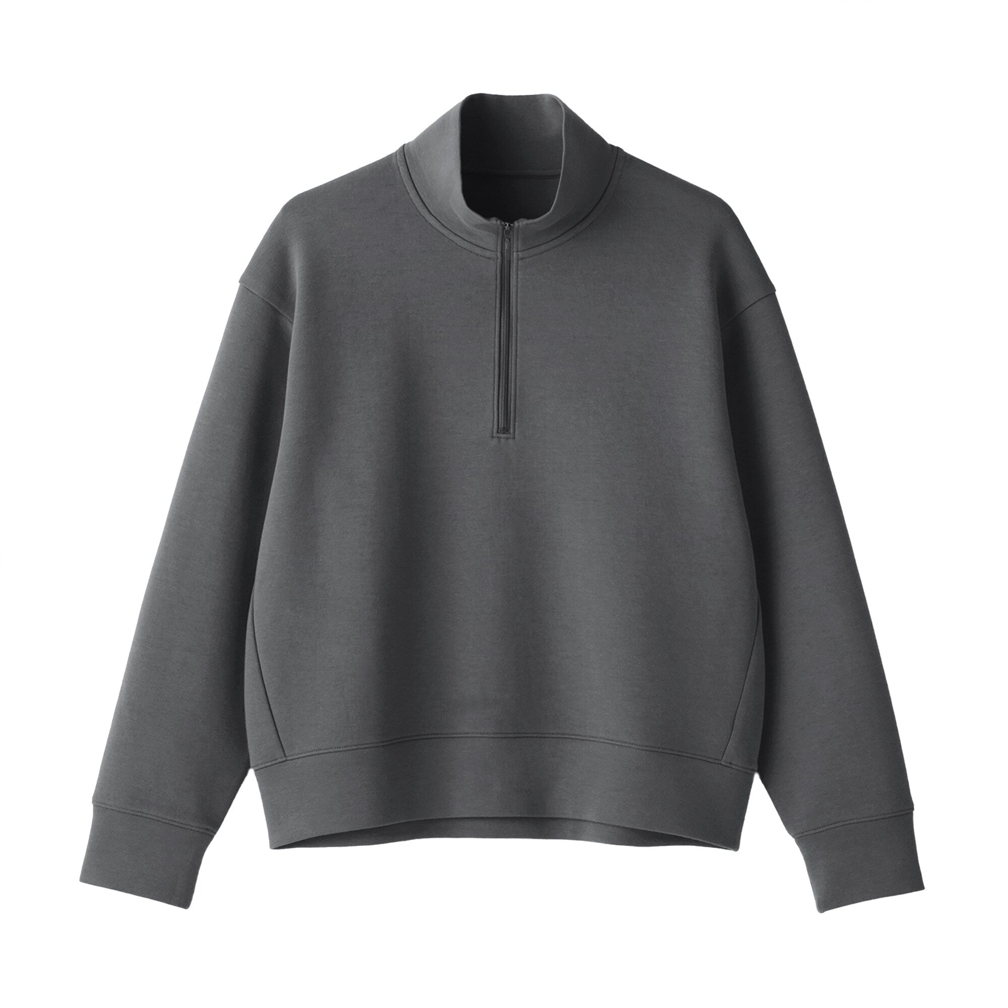 Women's Double Knitted Half Zip Sweatshirt
