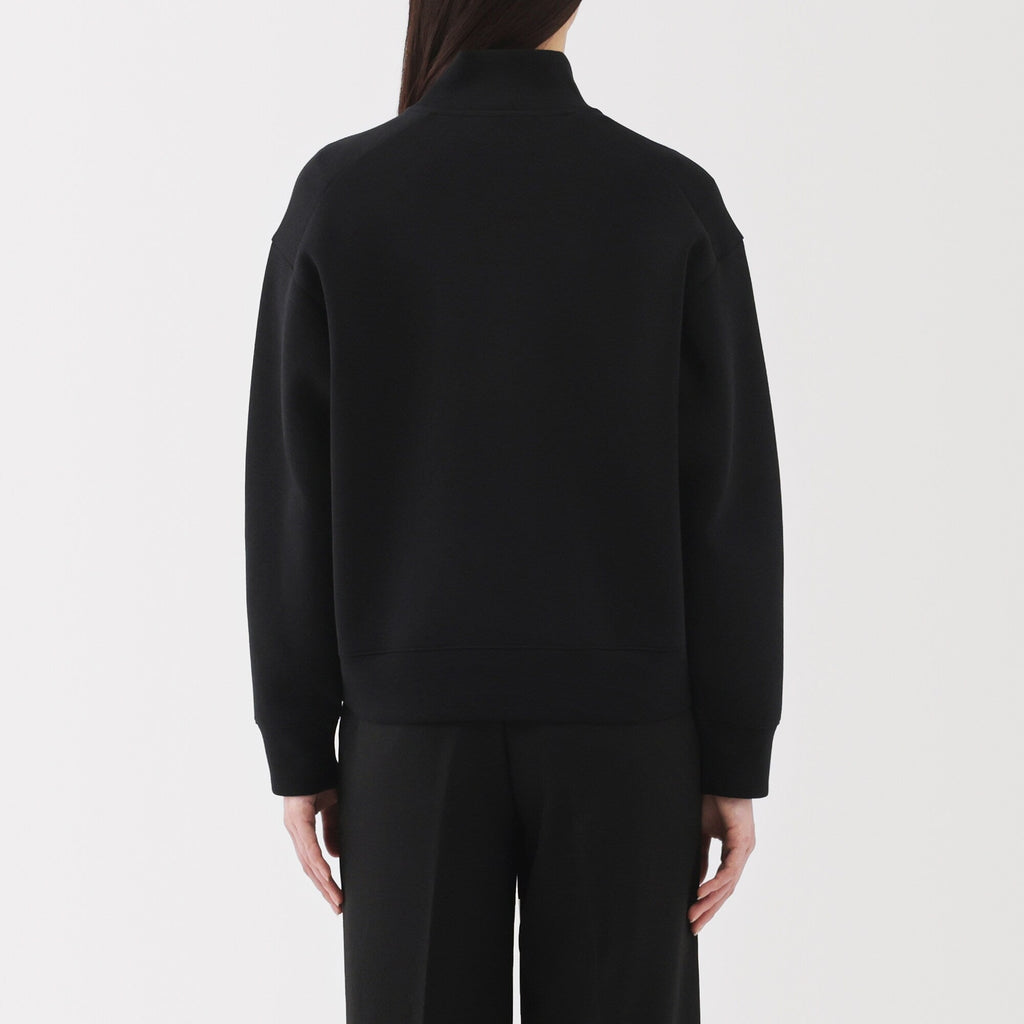 Women's Double Knitted Half Zip Sweatshirt