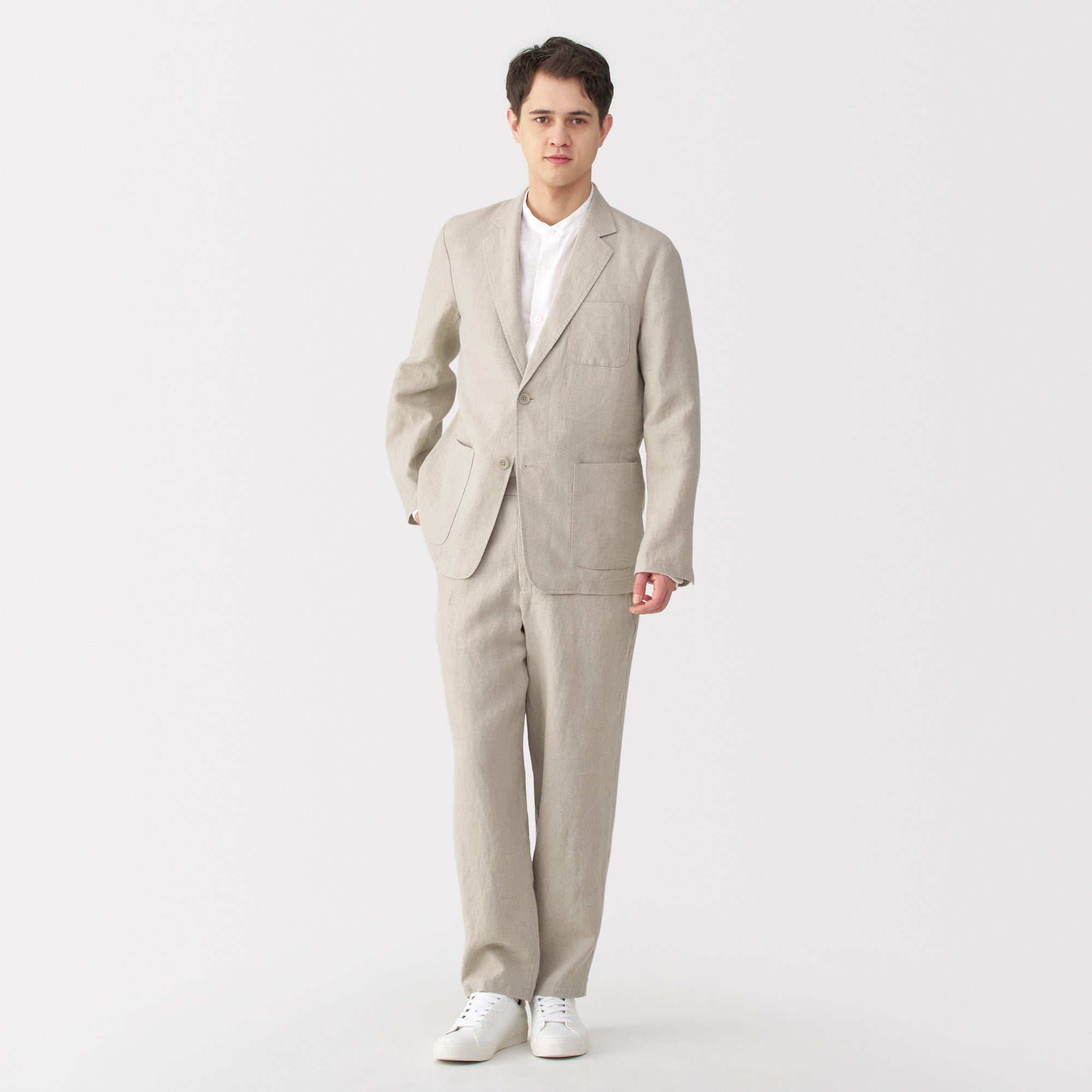Men's Washed Linen Jacket
