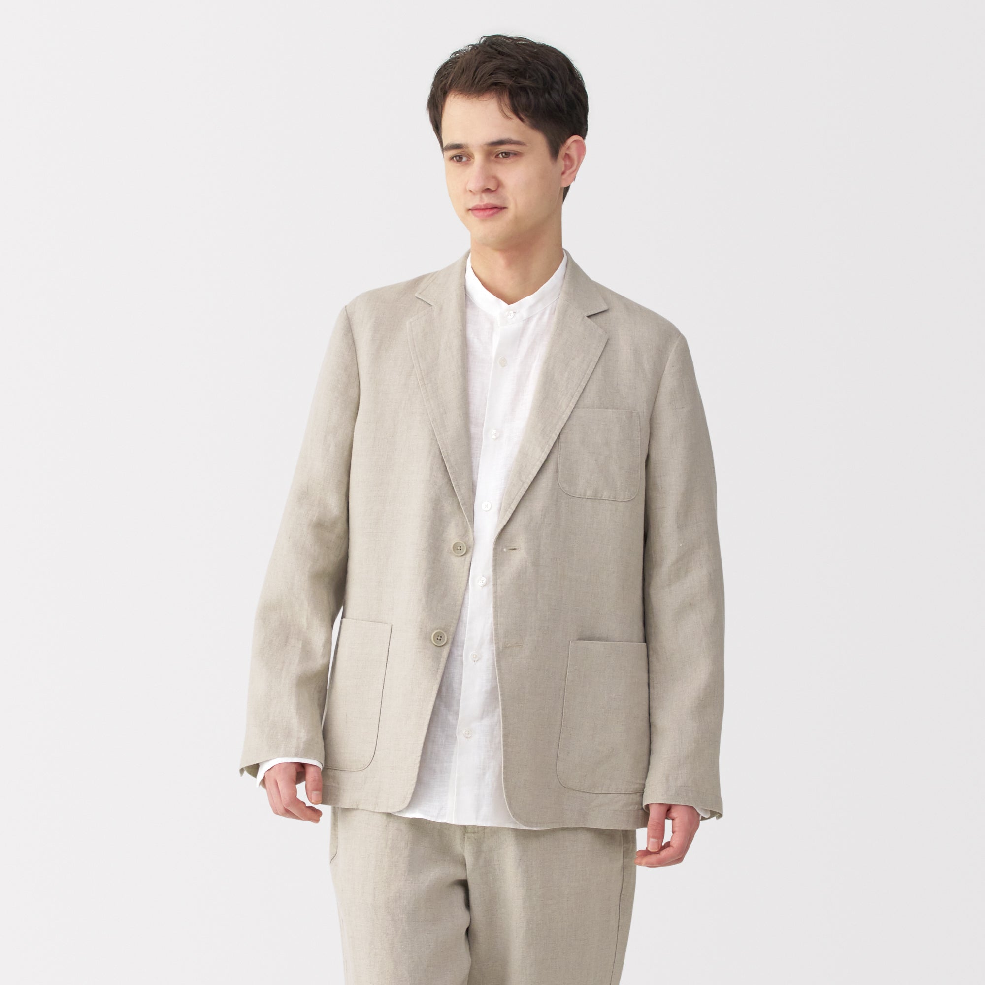 Men's Washed Linen Jacket
